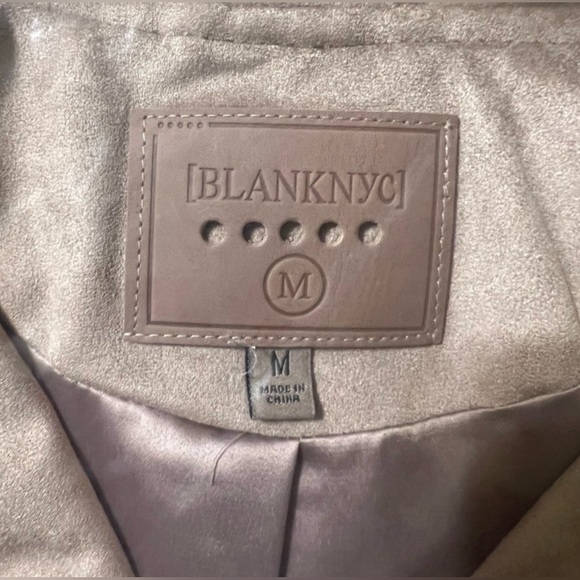 Blank NYC Faux Suede Moto Jacket Size Medium - Picture 7 of 9